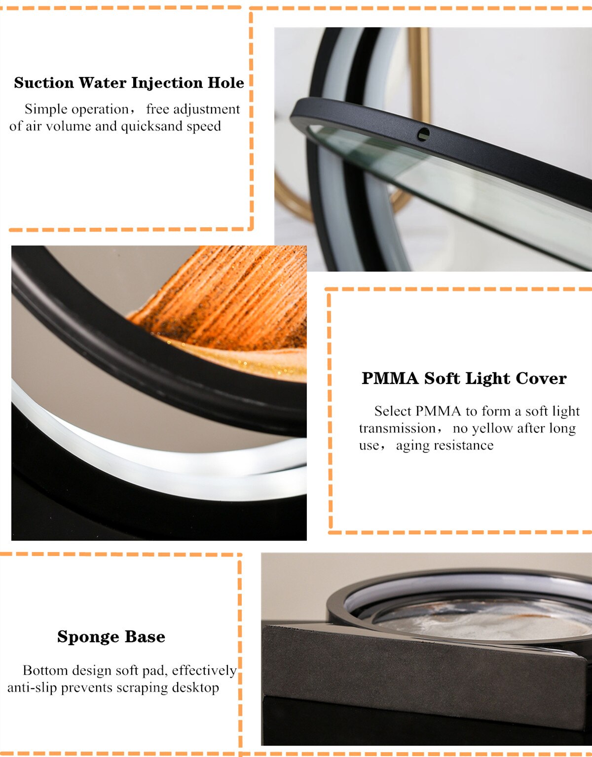 Moving Sand Art Landscape Table Lamp - Nara's Shop