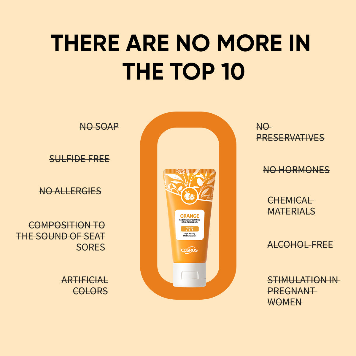Orange Exfoliating Whitening Gel for Skin Care - Nara's Shop