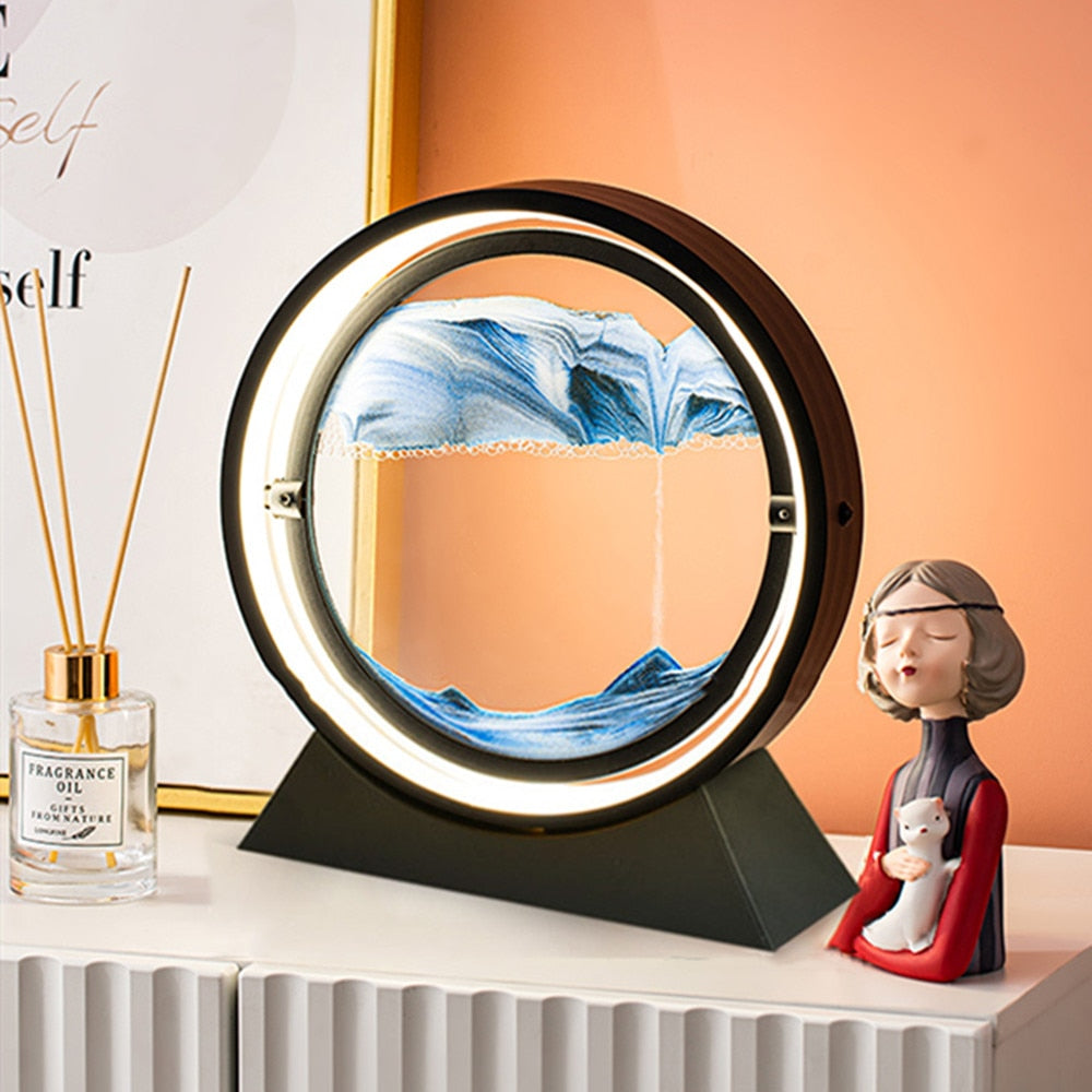 Moving Sand Art Landscape Table Lamp - Nara's Shop
