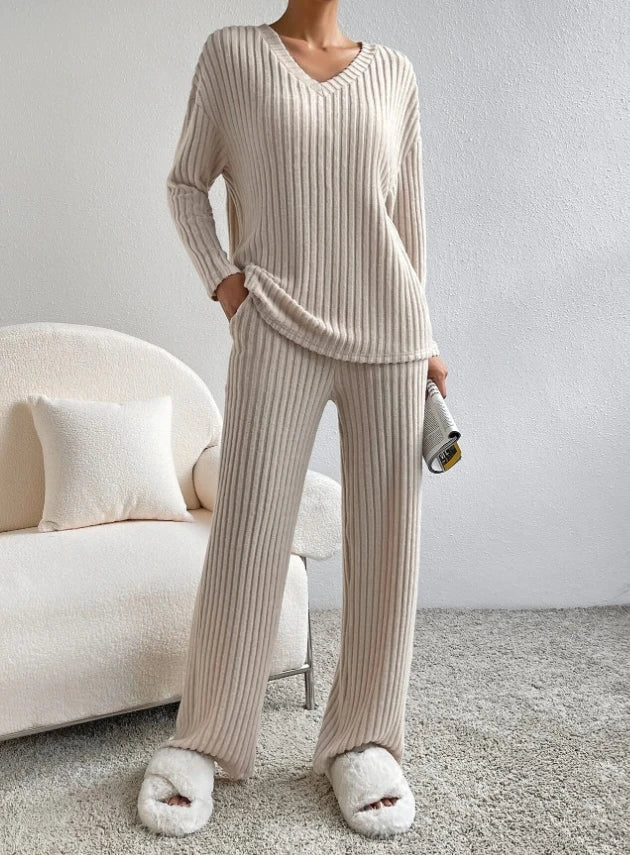 Casual 2-Piece Loungewear Set - Nara's Shop