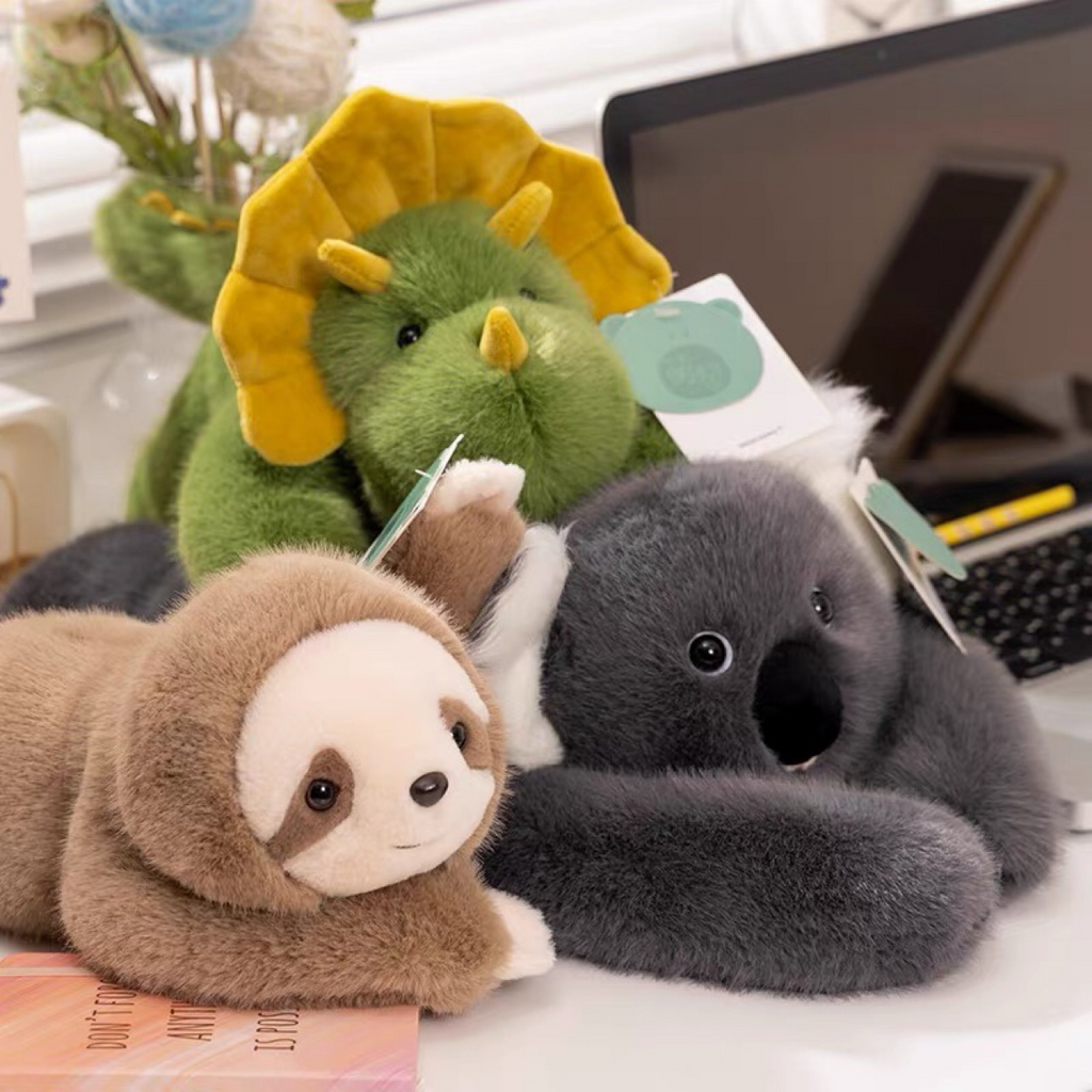 Panda, Koala, Sloth, Dinosaur, Bear & Little Panda Plush Doll Gift – Kids Soft Stuffed Toy - Nara's Shop