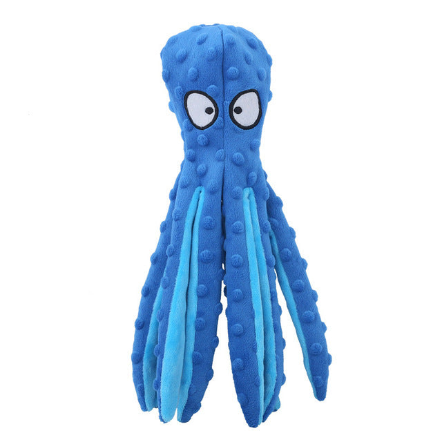 Interactive Bite-resistant Plush Octopus Pet Toy - Nara's Shop