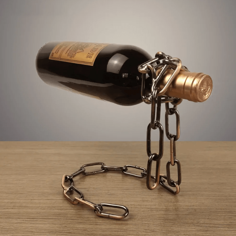 Magic Iron Chain Wine Bottle Holder - Nara's Shop