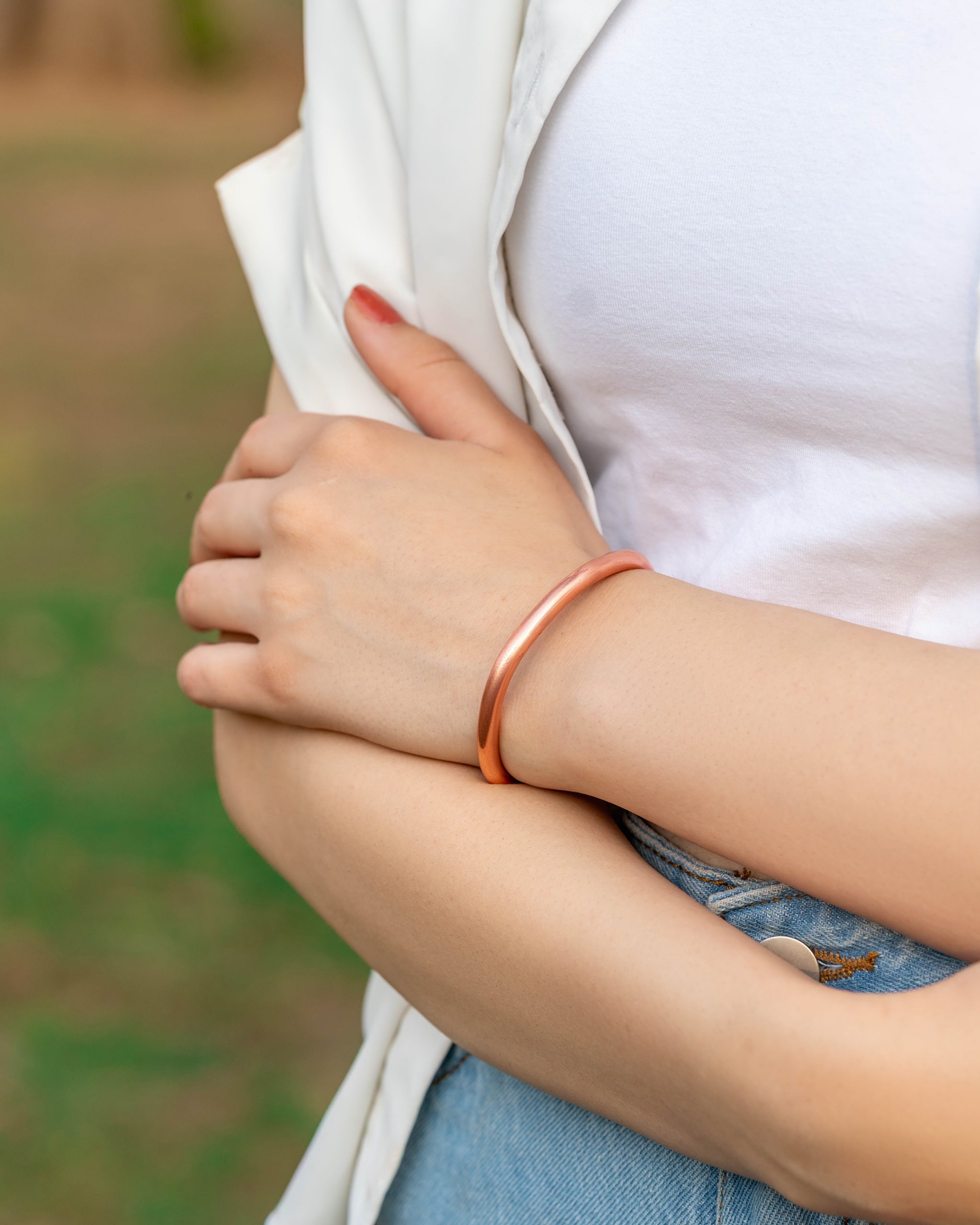 Pure Copper Cuff Bracelet – Barrel - Nara's Shop