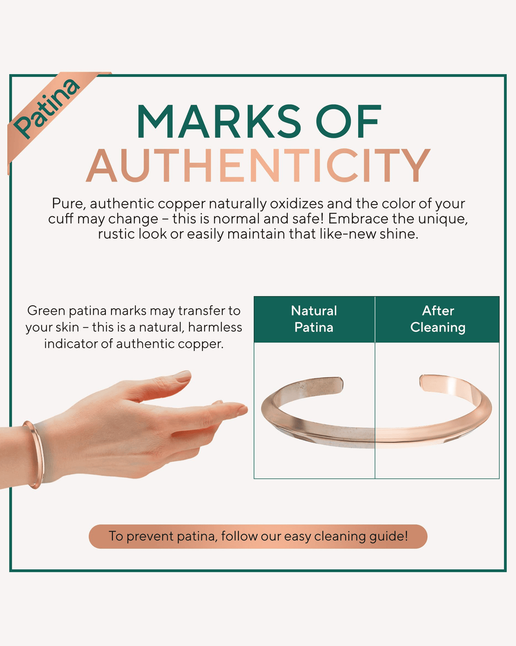 Pure Copper Cuff Bracelet – Prism - Nara's Shop