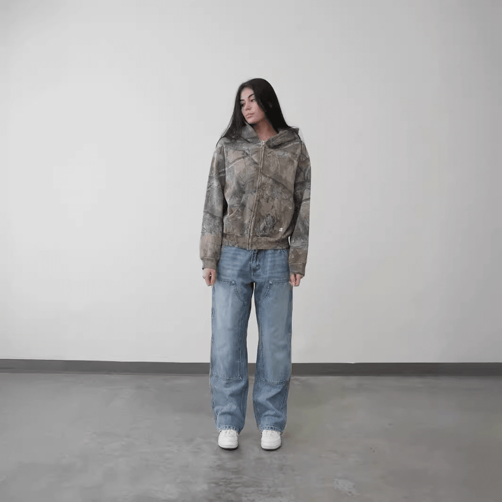 Urban Camo Retro Hoodie - Nara's Shop